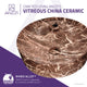 ANZZI Marbled Series Ceramic Vessel Sink in Marbled Chocolate Finish