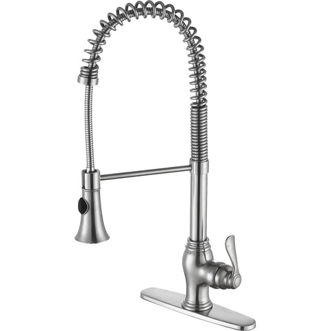 KF-AZ209BN - Bastion Single Handle Standard Kitchen Faucet in Brushed Nickel