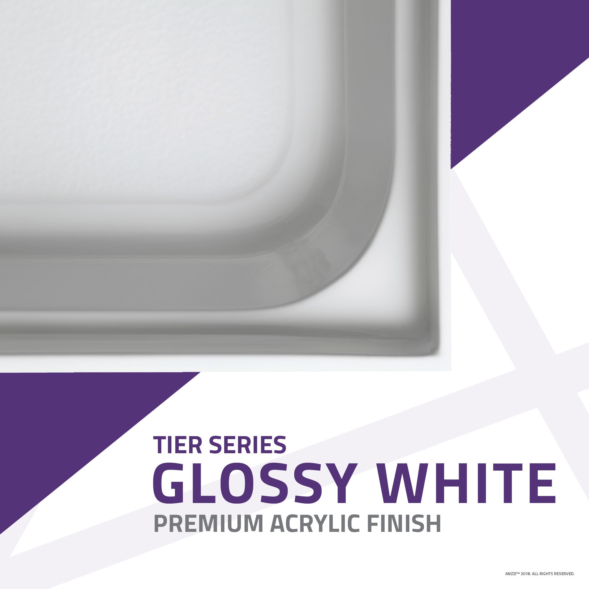 CHABIN SB-AZ04CD-R - ANZZI Jebel 36 x 60 in. Center Drain Single