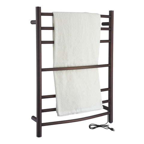 Gown 7-Bar Stainless Steel Wall Mounted Towel Warmer in Oil Rubbed Bronze