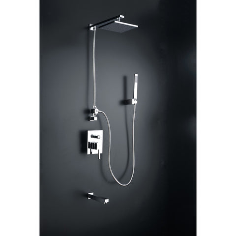 Byne 1-Handle 1-Spray Tub and Shower Faucet with Sprayer Wand