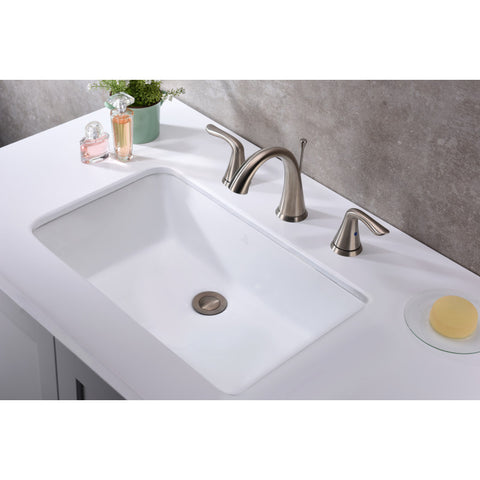 LS-AZ112 - ANZZI Rhodes Series 21 in. Ceramic Undermount Sink Basin in White