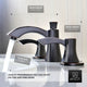 L-AZ015ORB - Sonata Series 8 in. Widespread 2-Handle Mid-Arc Bathroom Faucet in Oil Rubbed Bronze