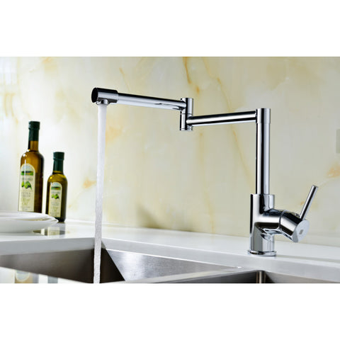 Manis Series Deck-Mounted Pot Filler in Polished Chrome Manis Series Deck-Mounted Pot Filler in Polished Chrome