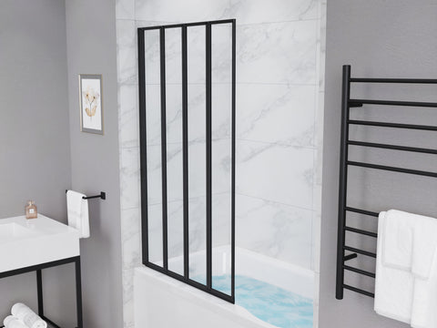 ANZZI 56-in. x 33-in. Accordion-Style Bathtub Shower Door