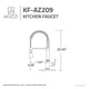 KF-AZ209ORB - Bastion Single-Handle Standard Kitchen Faucet in Oil Rubbed Bronze