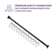 ANZZI 35-55 Inches Shower Curtain Rod with Shower Hooks