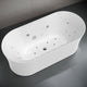 FT-AZ204 - ANZZI ANZZI Julia Series 67 in. Freestanding Acrylic Air and Whirlpool Bathtub with Touch Sensative Control and Chroma Lights