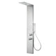 Collines Series 55 in. 2-Jet Shower Tower with Heavy Rain Shower and Body Jets and Spray Wand in Polished Chrome