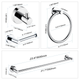ANZZI 4-Piece Chrome Bathroom Accessories Set