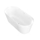 FT-AZ650-59 - ANZZI Bailey 59 in. Acrylic and Solid Surface Glossy Flatbottom Bathtub in White