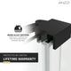 ANZZI Longboat Series 60 in. x 76 in. Semi-Frameless Shower Door with TSUNAMI GUARD