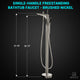 ANZZI Kase Series 1-Handle Freestanding Claw Foot Tub Faucet with Hand Shower