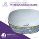 ANZZI Byzantian Series Ceramic Vessel Sink in Byzantine Mosaic Finish