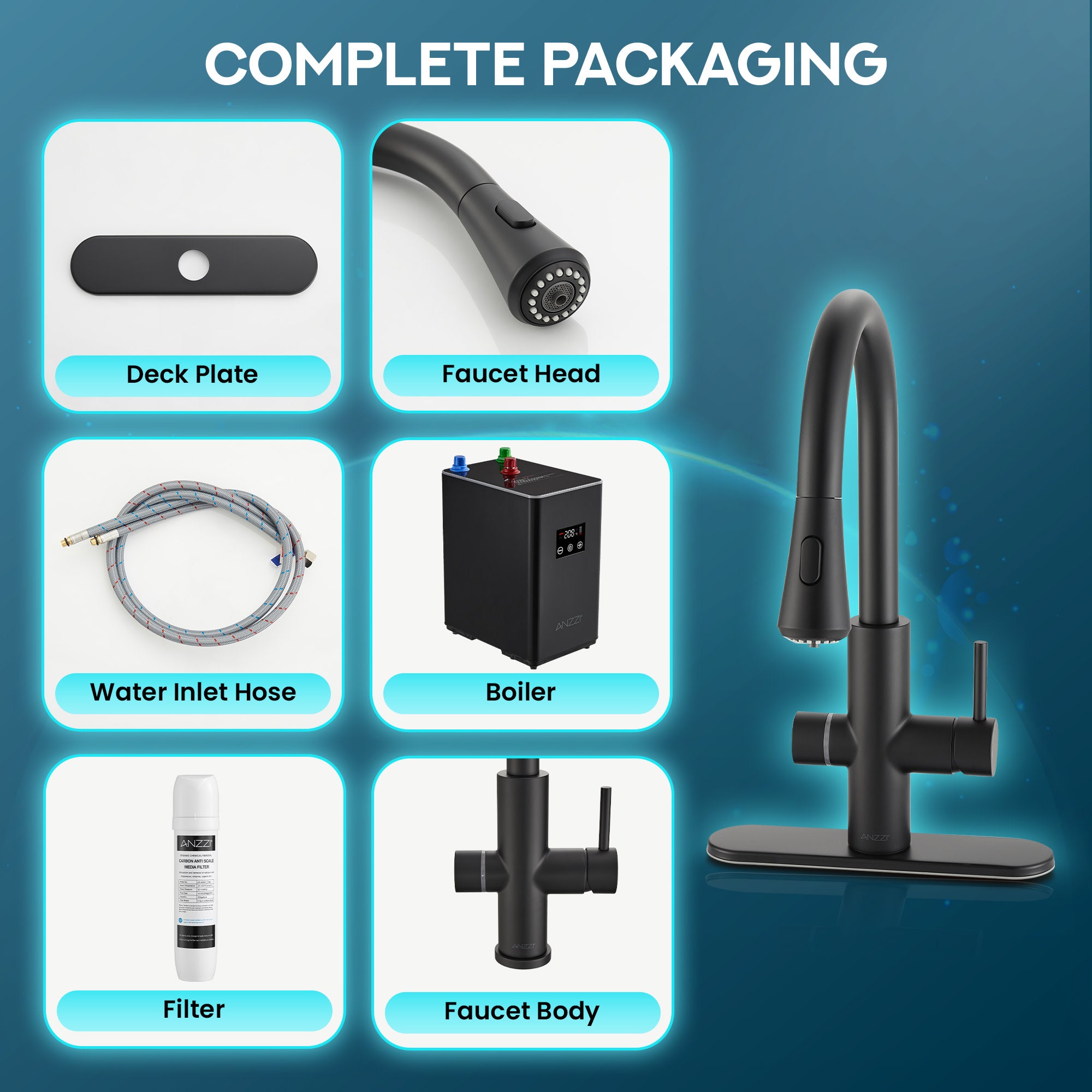 KF-AZ401-PRX - ANZZI ANZZI Sunset 4-in-1 Faucet: Cold, Filtered