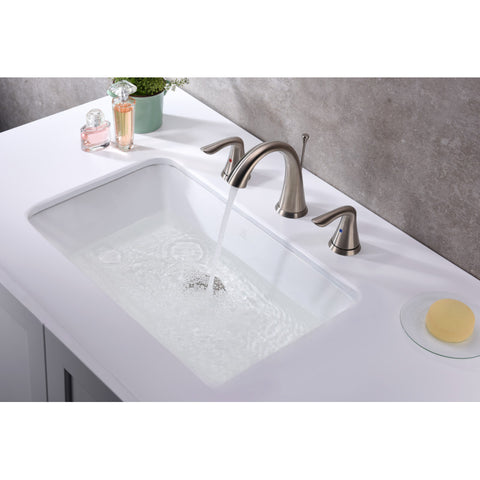 LS-AZ112 - ANZZI Rhodes Series 21 in. Ceramic Undermount Sink Basin in White