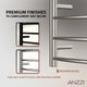 ANZZI Glow 4-Bar Stainless Steel Wall Mounted Towel Warmer