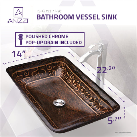Tuasavi Series Vessel Sink in Macedonian Bronze