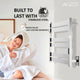 ANZZI Starling 6-Bar Stainless Steel Wall Mounted Electric Towel Warmer Rack