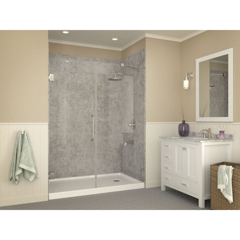 SB-AZ007WR - ANZZI Colossi Series 36 in. x 60 in. Single Threshold Shower Base in White