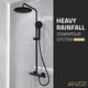 Heavy Rainfall Stainless Steel Shower Bar with Hand Sprayer