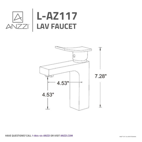 L-AZ117ORB - Promenade Single Hole Single Handle Bathroom Faucet in Oil Rubbed Bronze