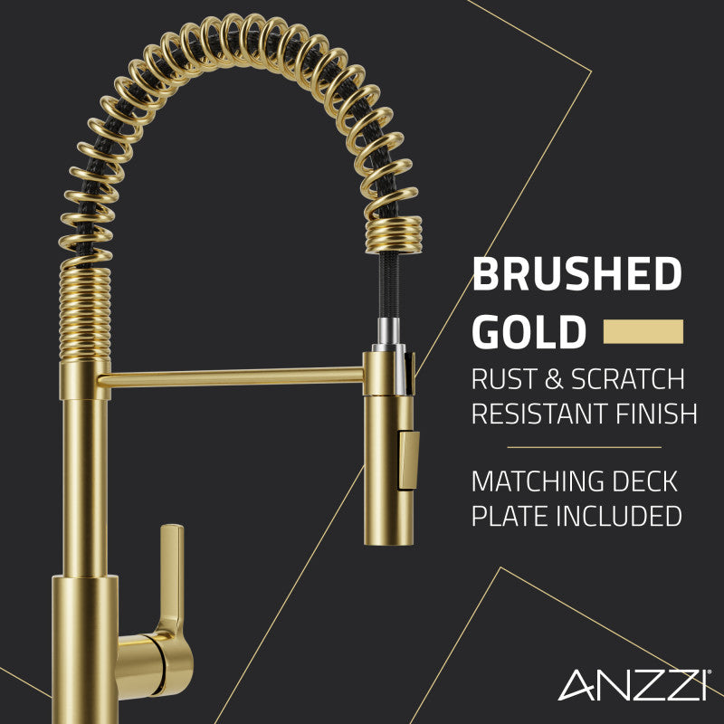 ANZZI Ola Hands Free Touchless 1-Handle Pull-Down Sprayer Kitchen Faucet  with Motion Sense and Fan Sprayer