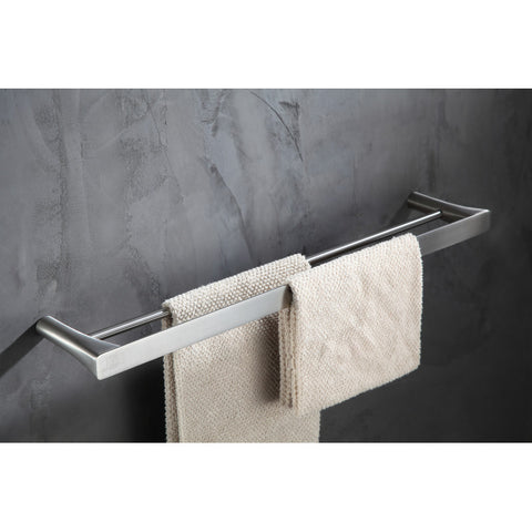 AC-AZ057BN - ANZZI Caster 3 Series Towel Bar in Brushed Nickel