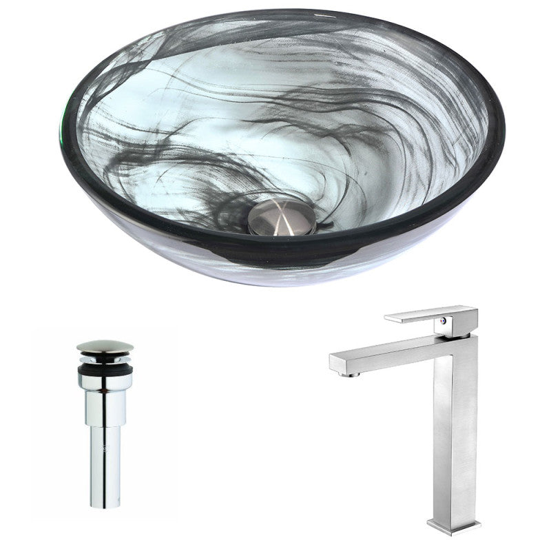 Anzzi vessel sink. newest Metallic silver