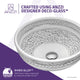 ANZZI Cadence Series Vessel Sink in Décor White