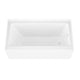 ANZZI 5 ft. Acrylic Rectangle Tub With 48 in. by 58 in. Frameless Hinged tub door