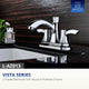 ANZZI Vista Series 4 in. Centerset 2-Handle Mid-Arc Bathroom Faucet