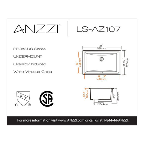Pegasus Series 8 in. Ceramic Undermount Sink Basin in White Pegasus Series 8 in. Ceramic Undermount Sink Basin in White
