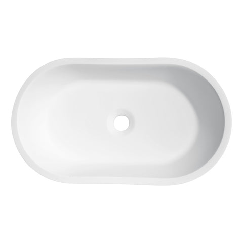 LS-AZ302 - ANZZI Runifer Solid Surface Vessel Sink in White