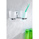AC-AZ002 - ANZZI Caster Series 7.36 in. Double Toothbrush Holder in Polished Chrome