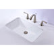 ANZZI Rhodes Series 21 in. Ceramic Undermount Sink Basin in White