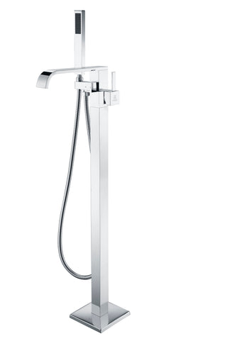Angel 2-Handle Claw Foot Tub Faucet with Hand Shower in Polished Chrome