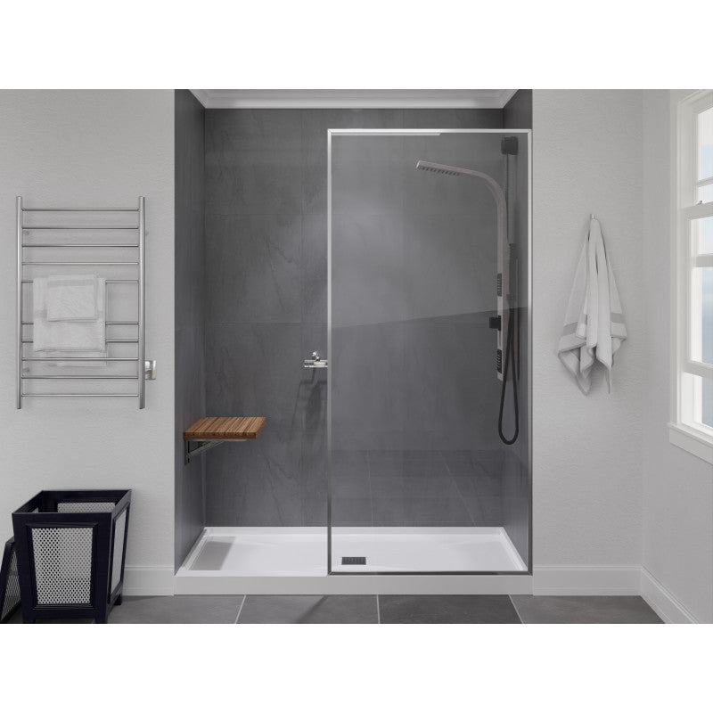 AC-AZ205 - ANZZI Goreme 24 in. Teak Wall Mounted Shower Seat