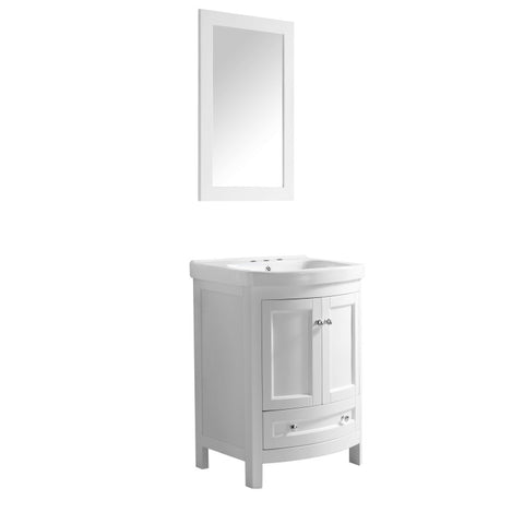 VT-MRCT2024-WH - ANZZI Montresor 24 in. W x 34 in. H Bathroom Vanity Set in Rich White