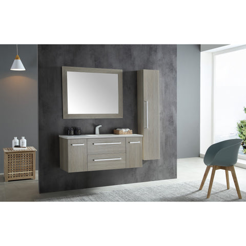 V-CQA033-48 - ANZZI Conques 48 in. W x 20 in. H Bathroom Vanity Set in Rich Gray