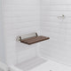 Kind 20 in. Teak Wall Mounted Folding Shower Seat