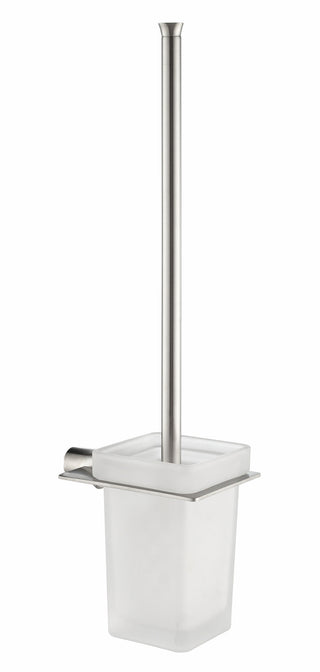 ANZZI Essence Toilet Brush Holder, Wall Mounted, RHINO ALLOY Certified Stainless Steel & Zinc, Brush Included, Scratch Resistant Surface, Multiple Finishes