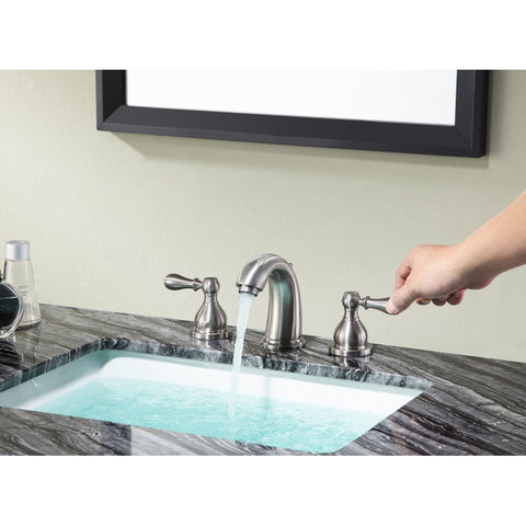 L-AZ137BN - ANZZI Merchant 8 in. Widespread 2-Handle Bathroom Faucet in Brushed Nickel