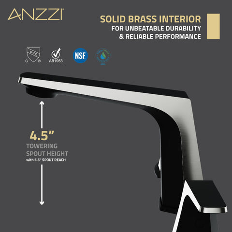 ANZZI 2-Handle 3-Hole 8 in. Widespread Bathroom Faucet With Pop-up Drain