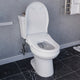 Smart Bidet Seat with Auto Lid, Heated, Warm Water, Air Dryer, Self Cleaning, Lady Wash, Deodorizer, and Classic Remote