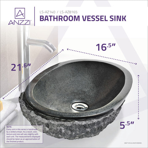 Dragons Peak Vessel Sink in Mandy Black Dragons Peak Vessel Sink in Mandy Black
