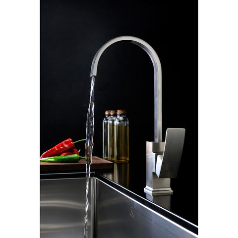 KF-AZ035BN - ANZZI Opus Series Single-Handle Standard Kitchen Faucet in Brushed Nickel