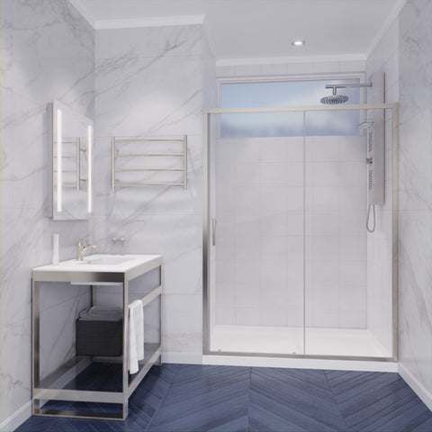 ANZZI Halberd 48 in. x 72 in. Framed Shower Door with TSUNAMI GUARD