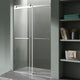 48 in. x 76 in. Frameless Sliding Shower Door with Horizontal Handle in Chrome
