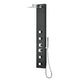 Monsoon 57 in. 4-Jetted Full Body Shower Panel System with Heavy Rain Shower, Spray Wand, in Matte Black
